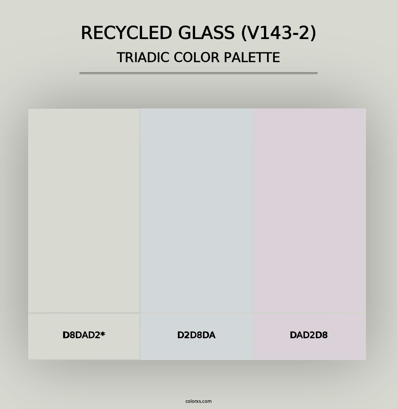 Recycled Glass (V143-2) - Triadic Color Palette