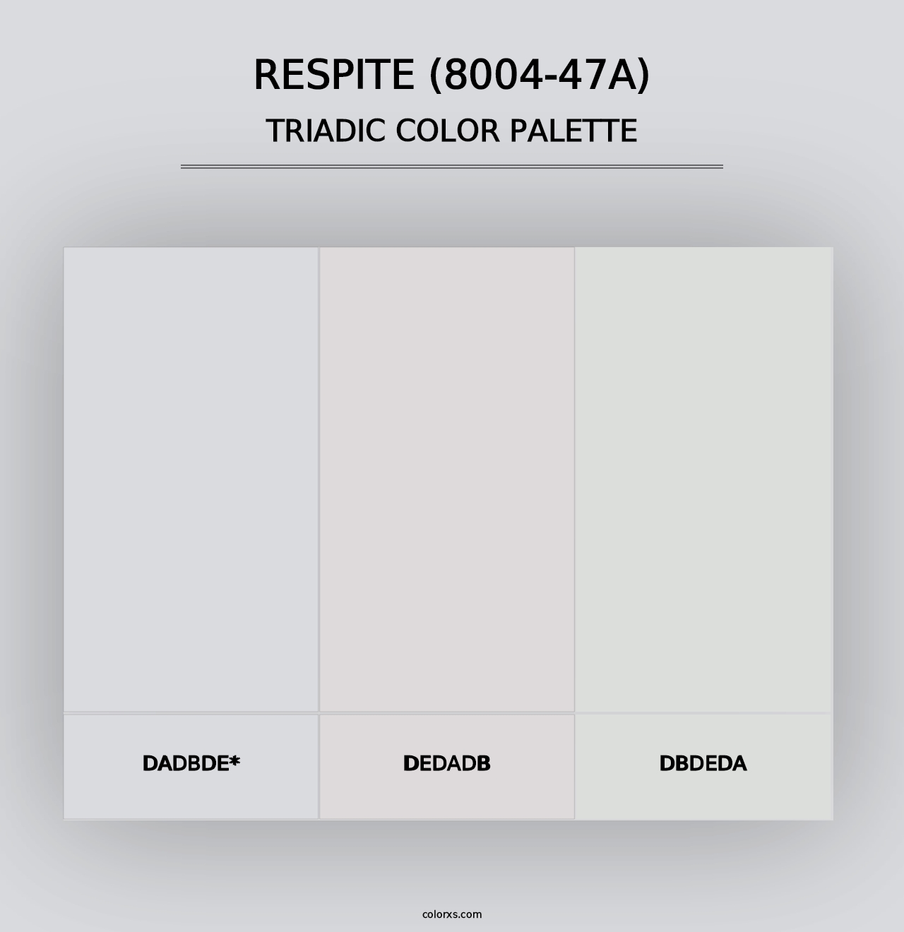 Respite (8004-47A) - Triadic Color Palette