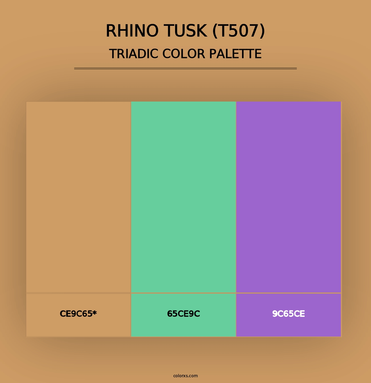 Rhino Tusk (T507) - Triadic Color Palette