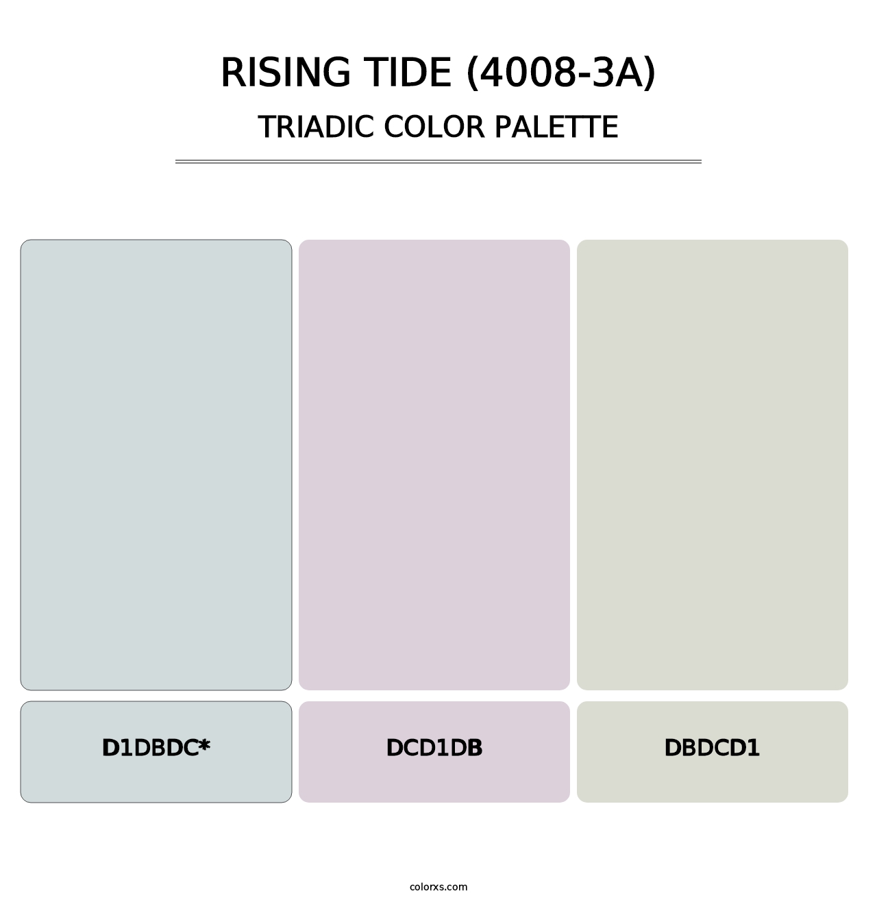 Rising Tide (4008-3A) - Triadic Color Palette