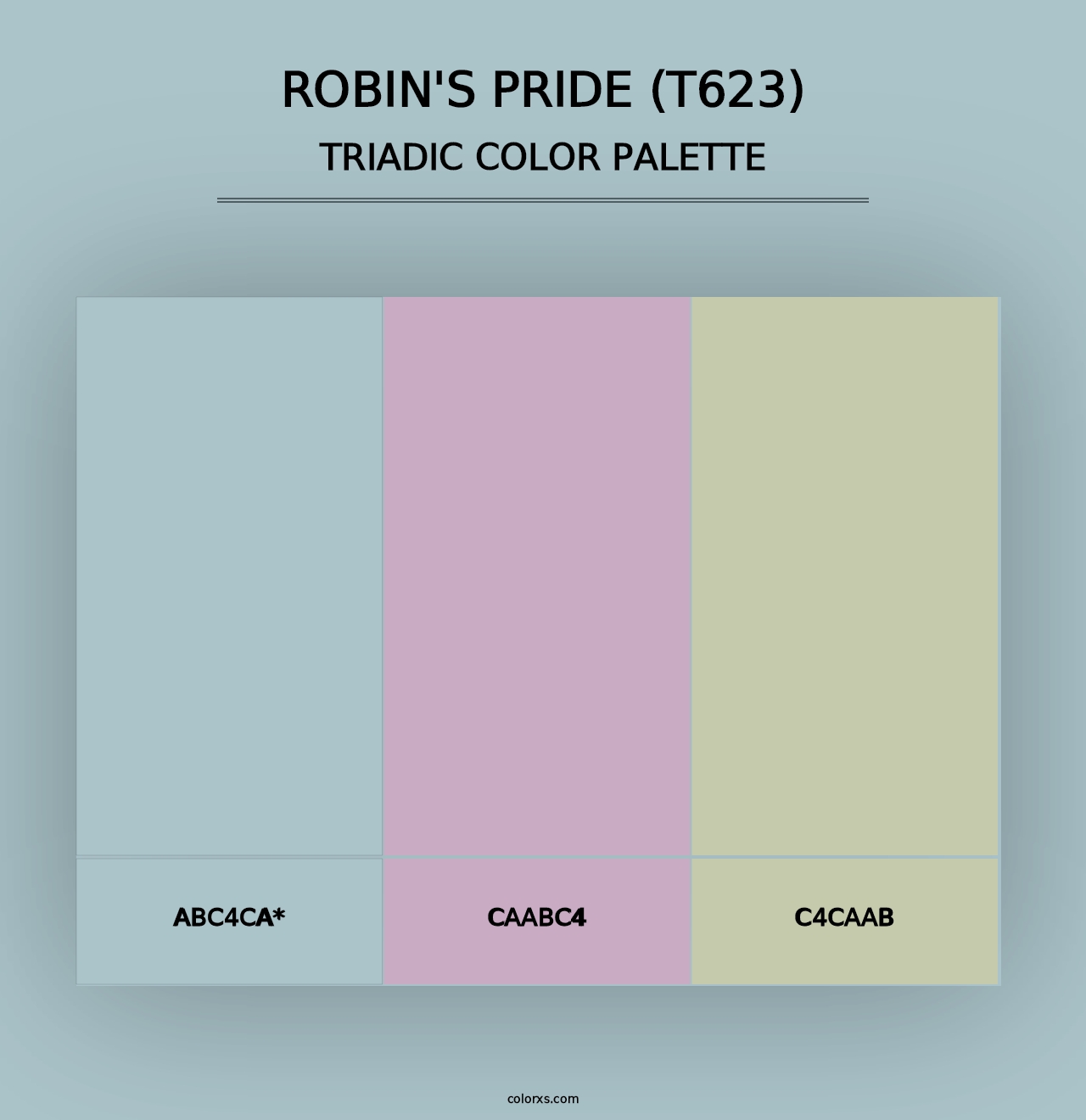 Robin's Pride (T623) - Triadic Color Palette