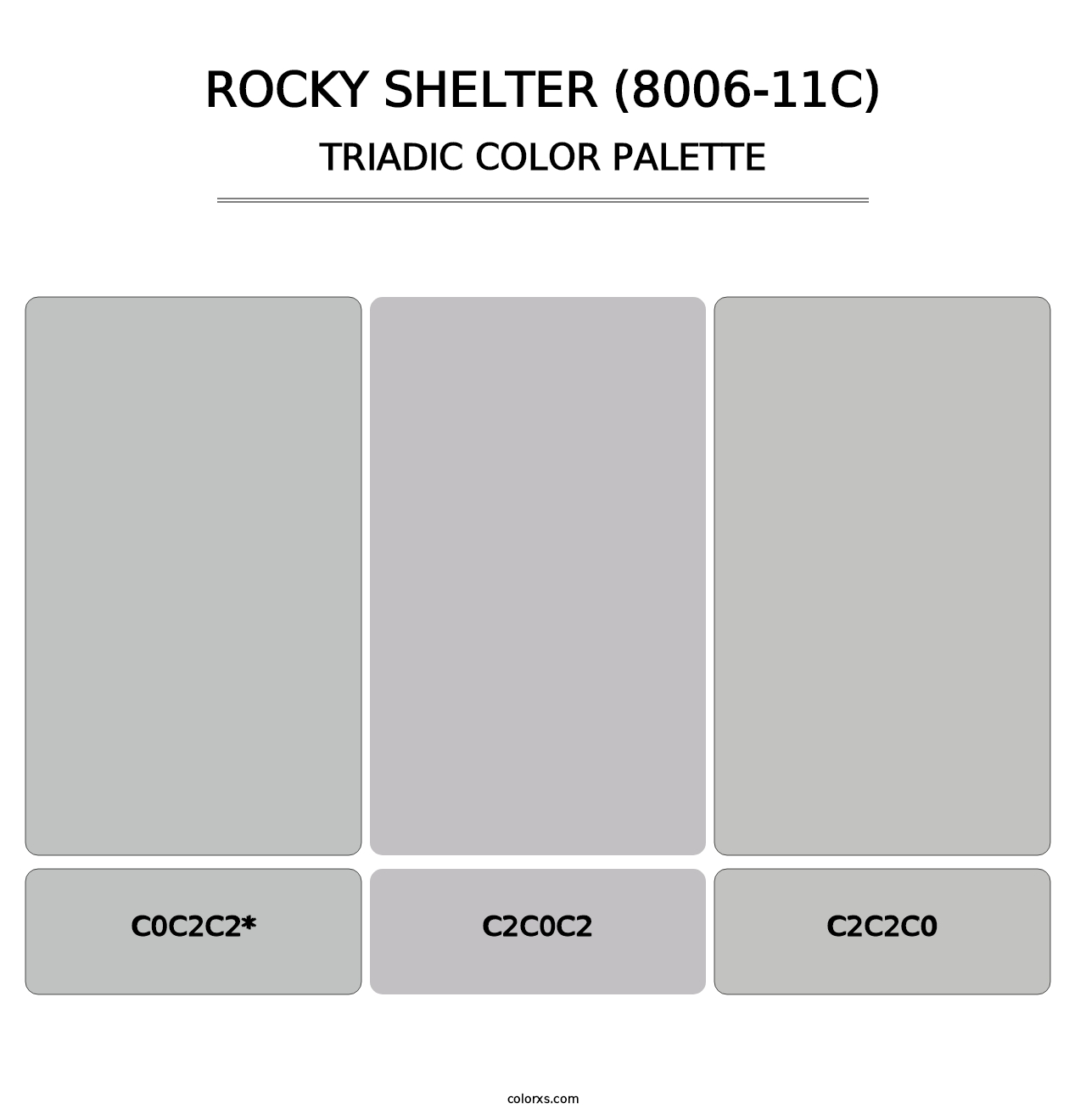 Rocky Shelter (8006-11C) - Triadic Color Palette