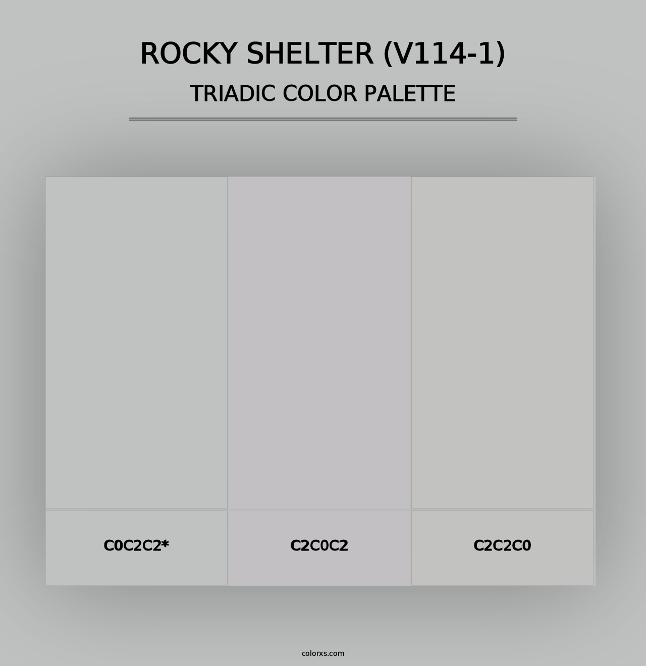 Rocky Shelter (V114-1) - Triadic Color Palette