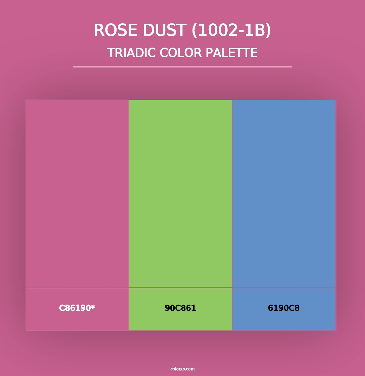 Rose Dust (1002-1B) - Triadic Color Palette