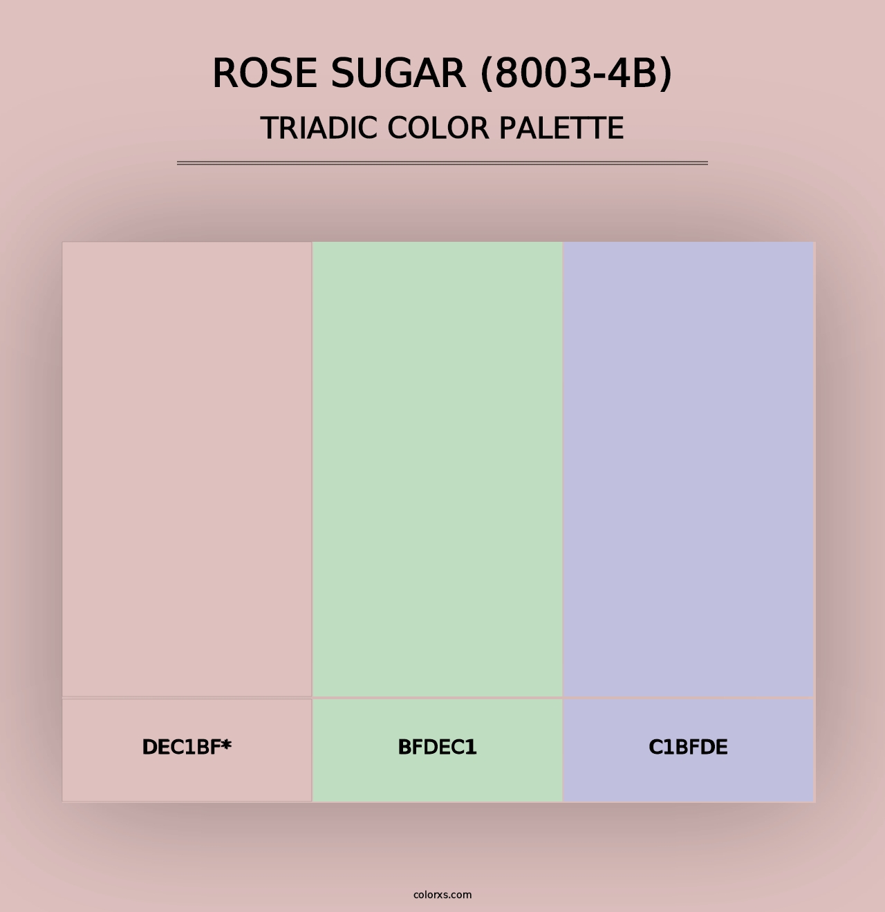 Rose Sugar (8003-4B) - Triadic Color Palette