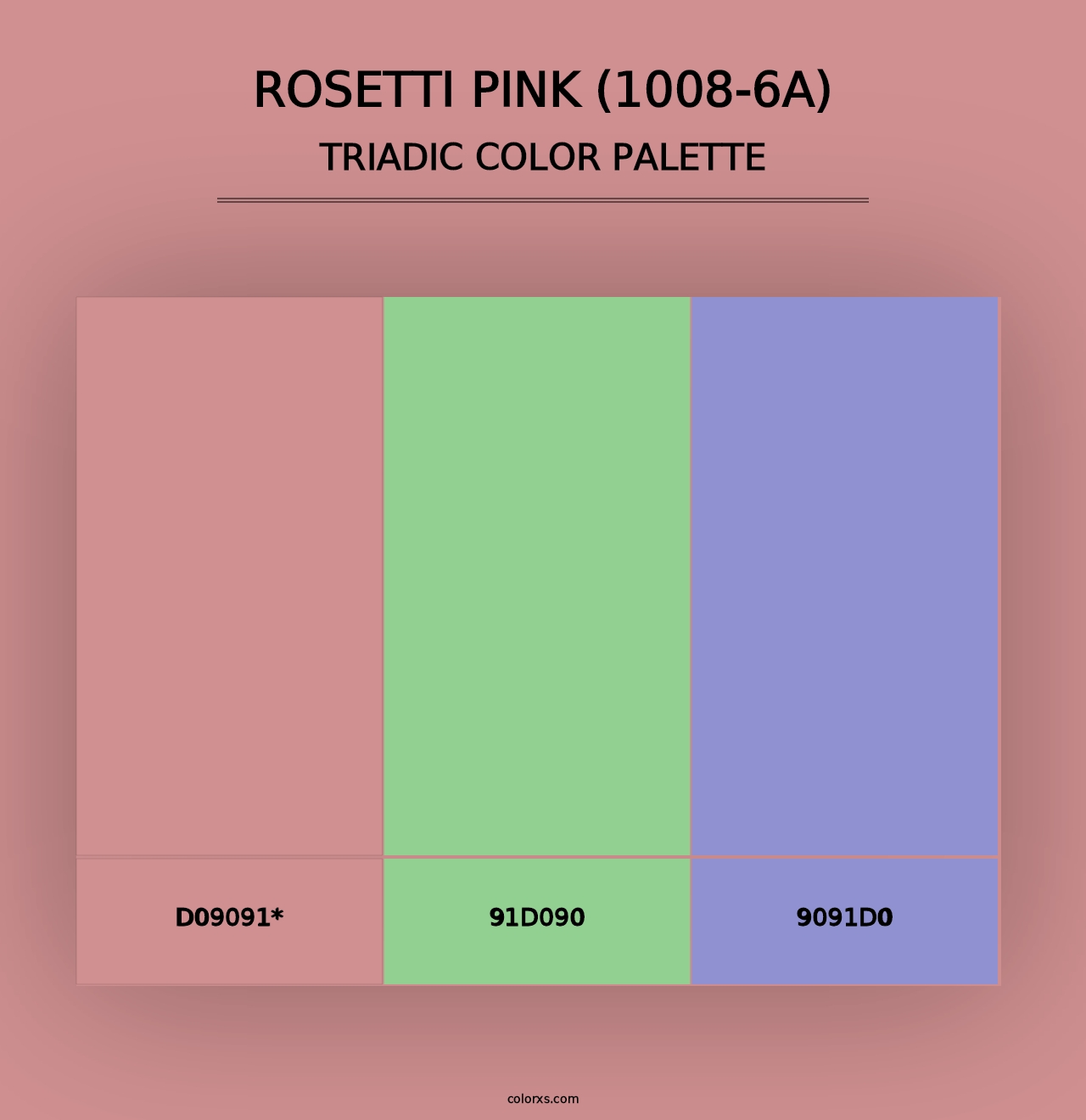 Rosetti Pink (1008-6A) - Triadic Color Palette