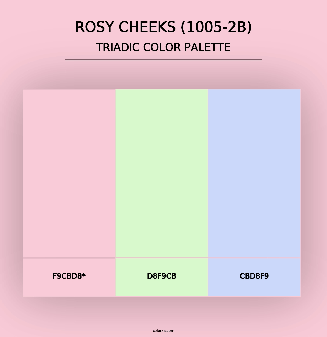 Rosy Cheeks (1005-2B) - Triadic Color Palette