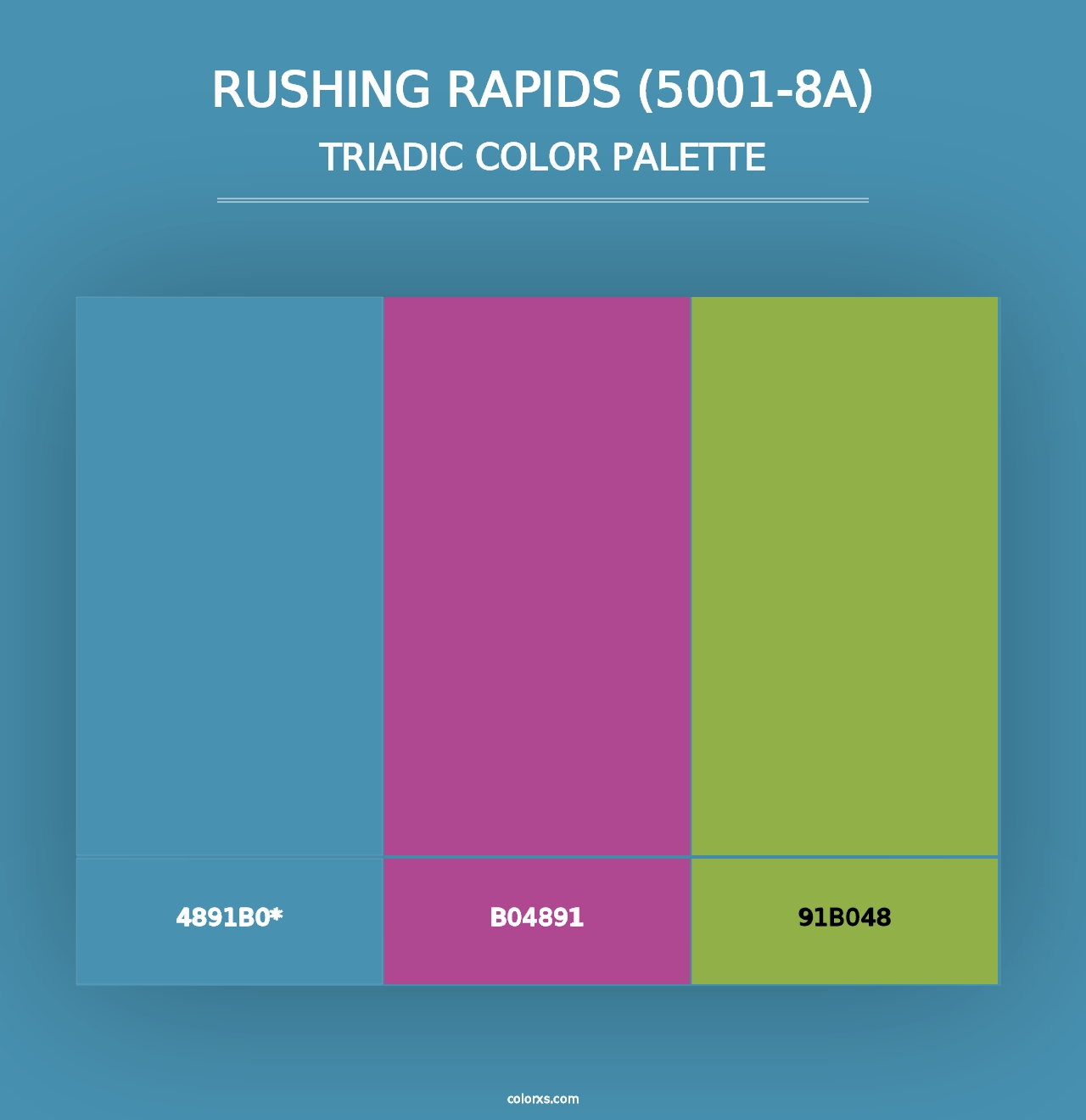 Rushing Rapids (5001-8A) - Triadic Color Palette