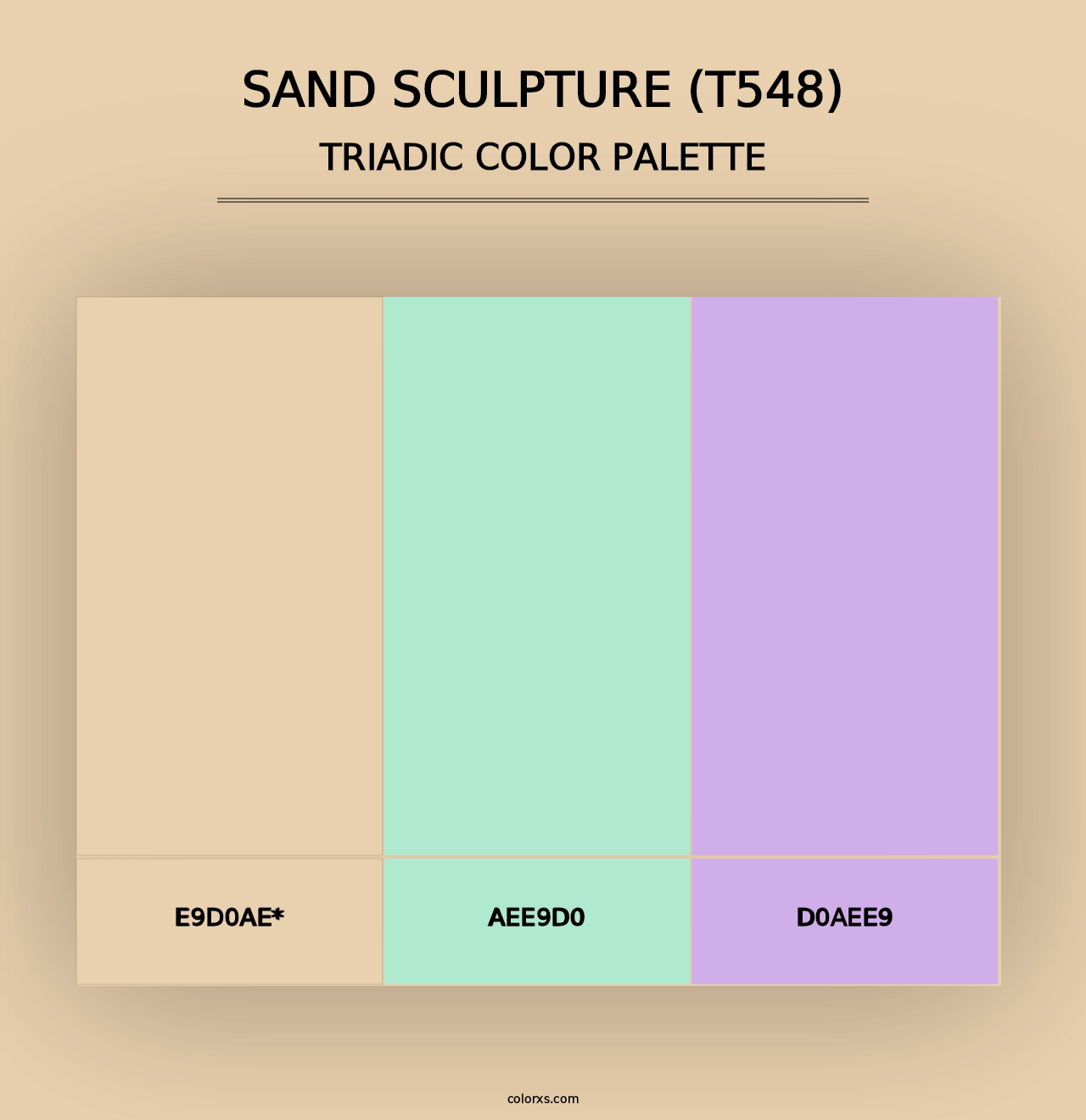 Sand Sculpture (T548) - Triadic Color Palette