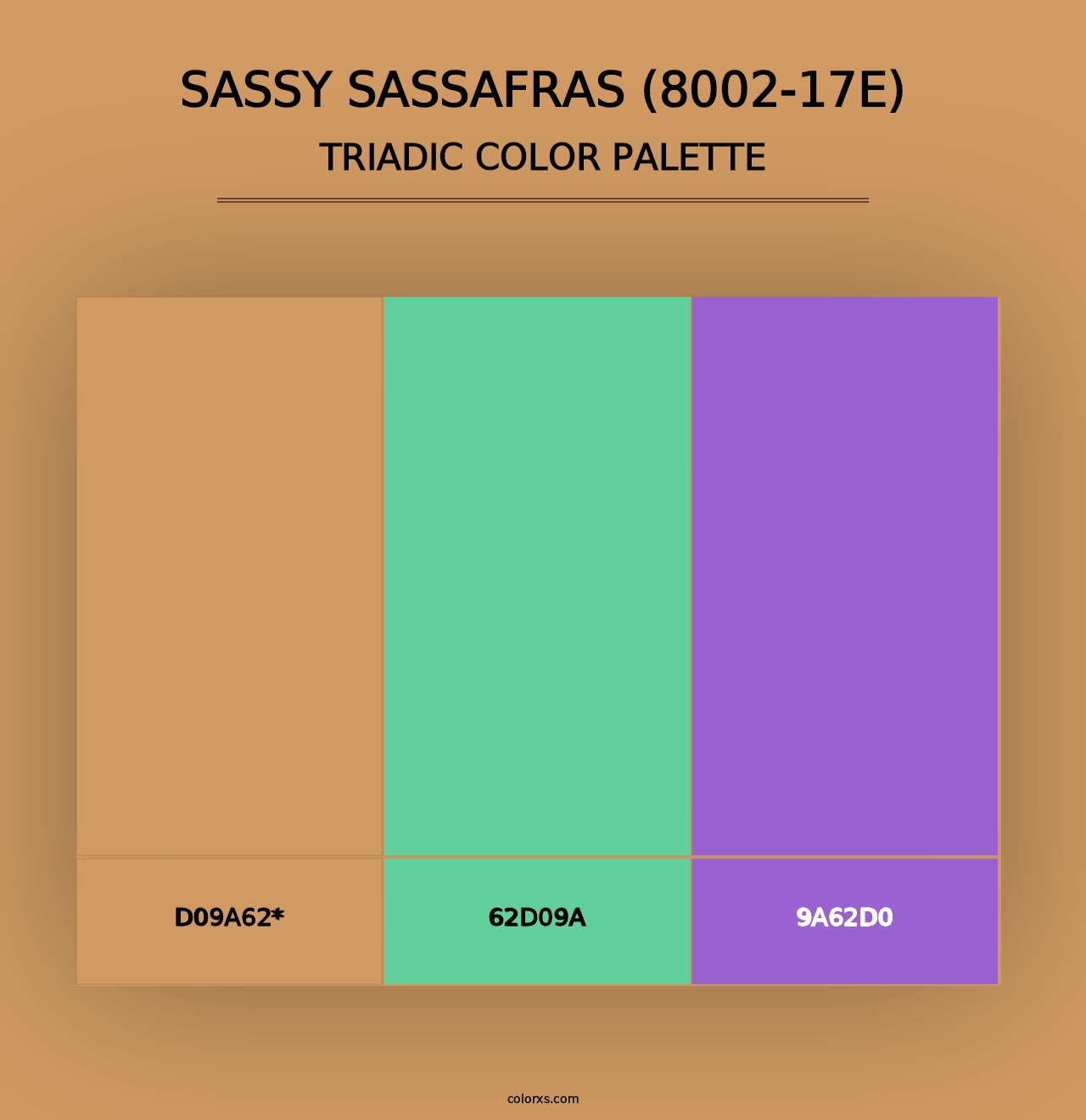 Sassy Sassafras (8002-17E) - Triadic Color Palette