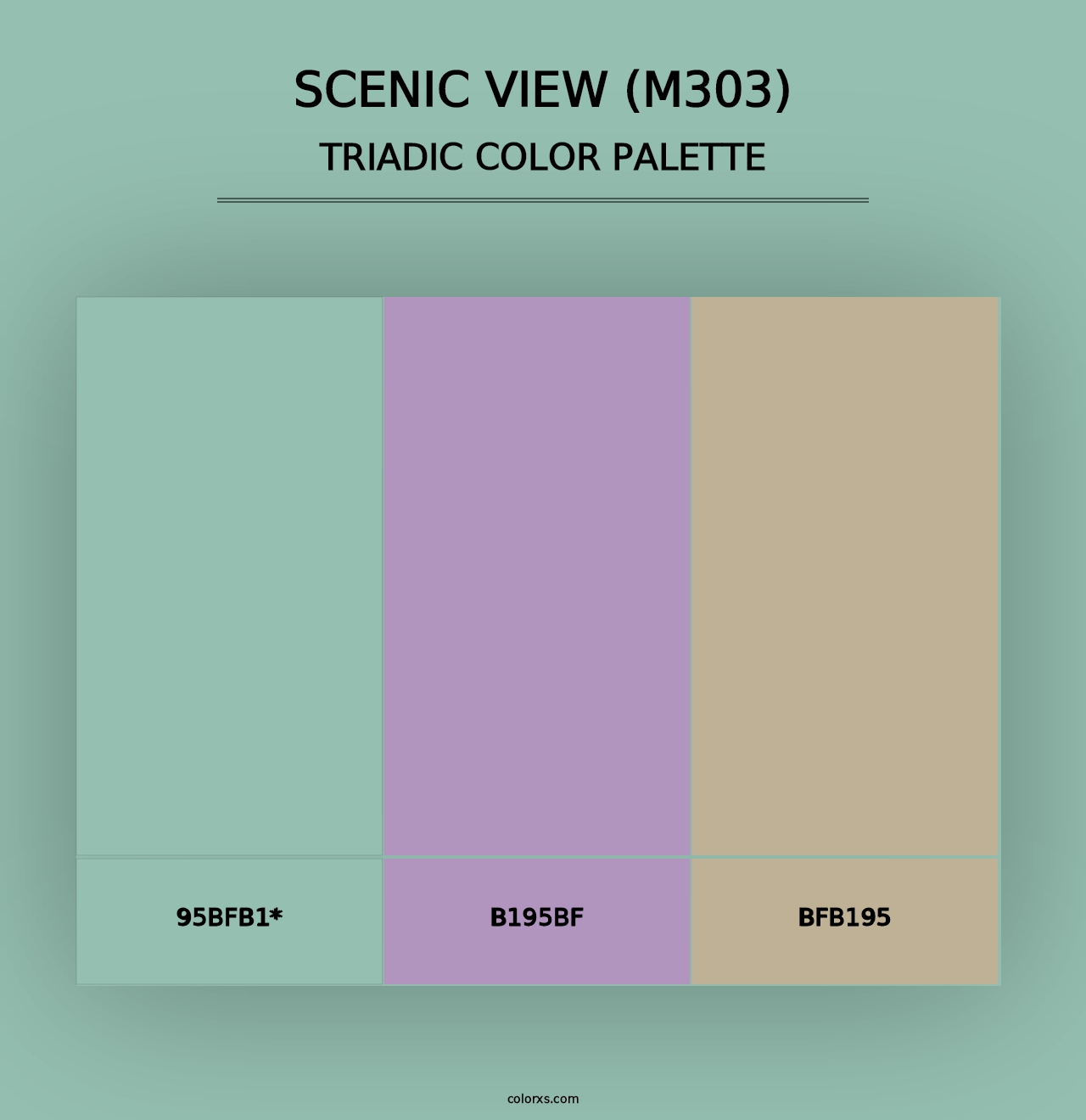 Scenic View (M303) - Triadic Color Palette