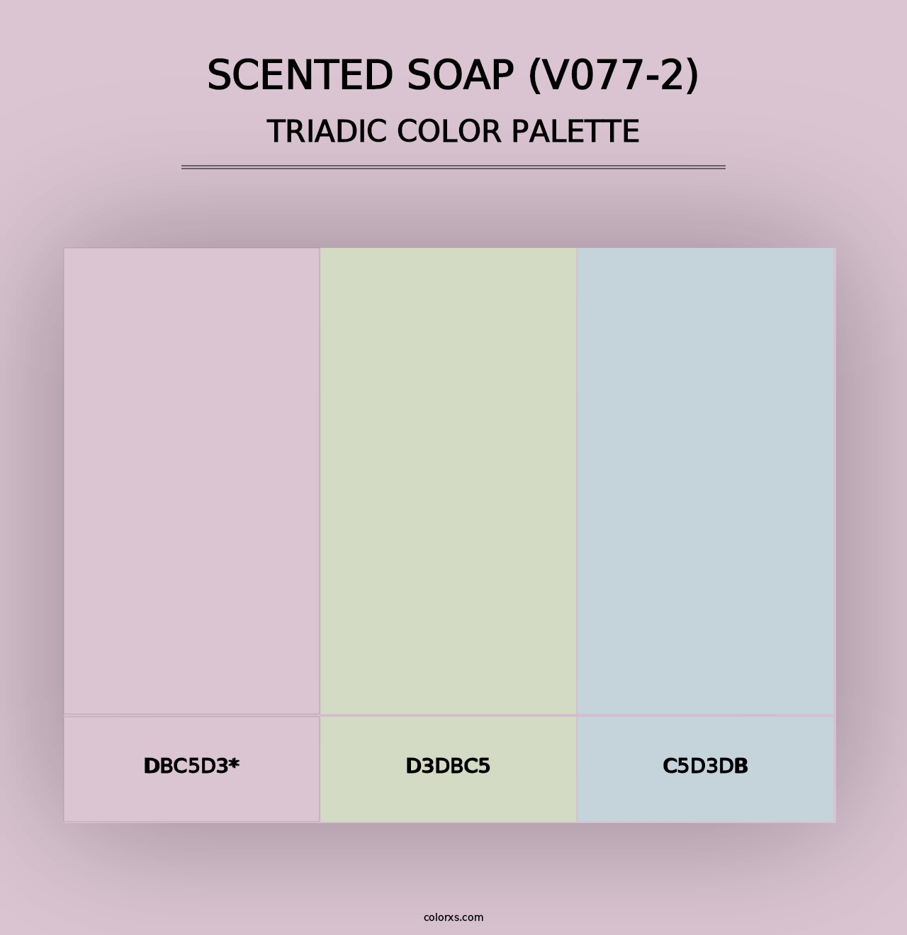 Scented Soap (V077-2) - Triadic Color Palette