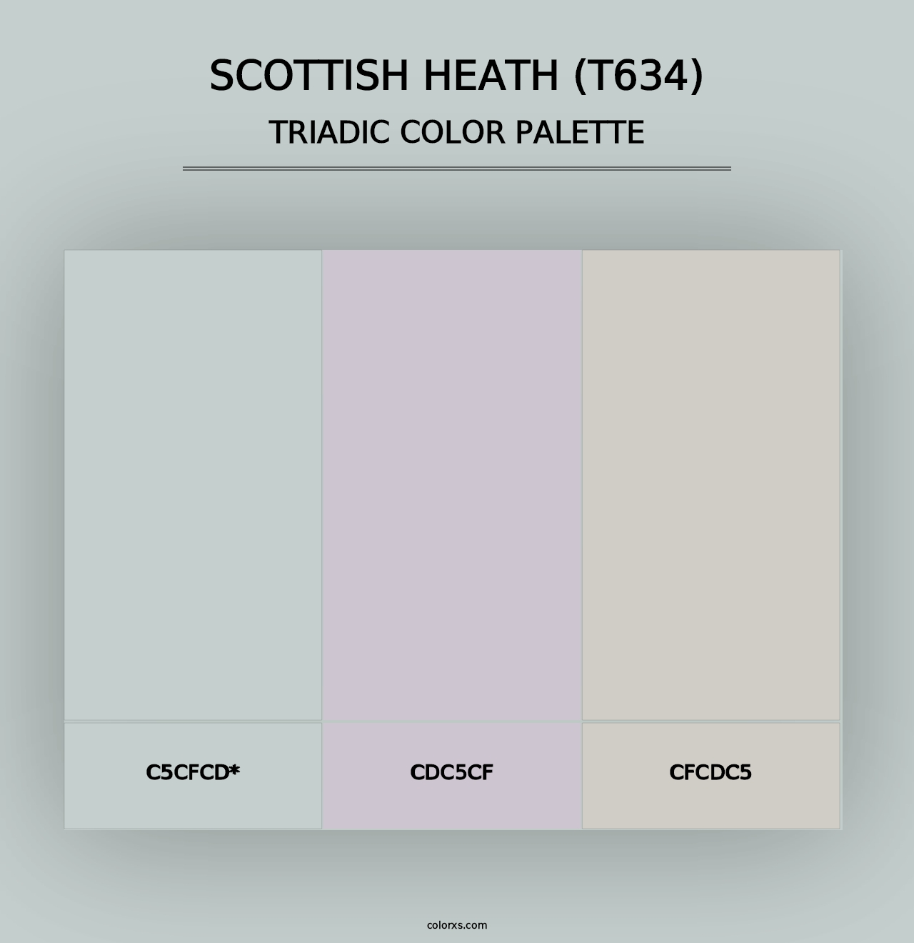 Scottish Heath (T634) - Triadic Color Palette