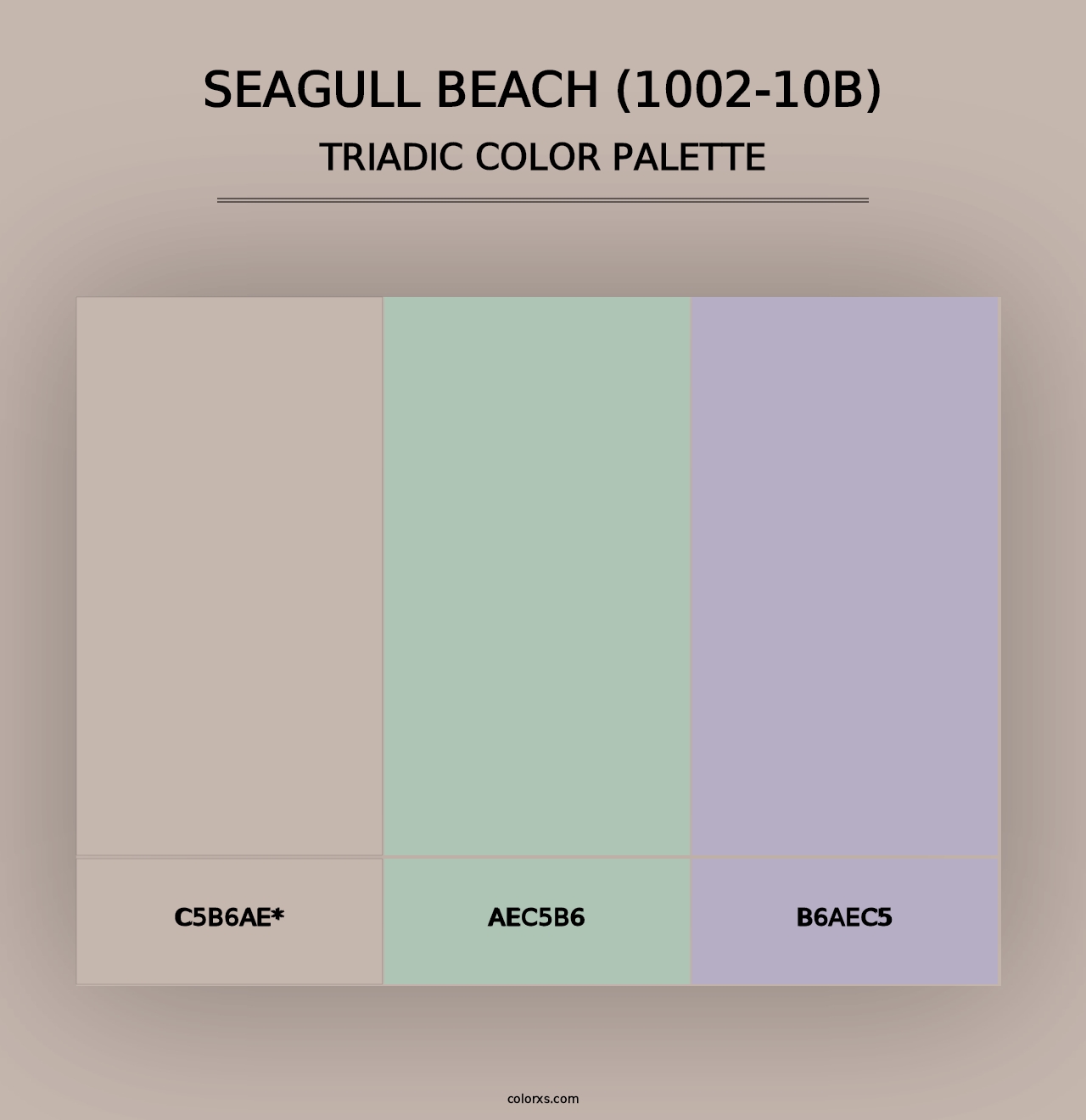 Seagull Beach (1002-10B) - Triadic Color Palette