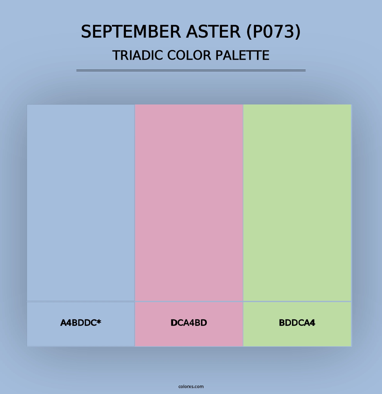 September Aster (P073) - Triadic Color Palette