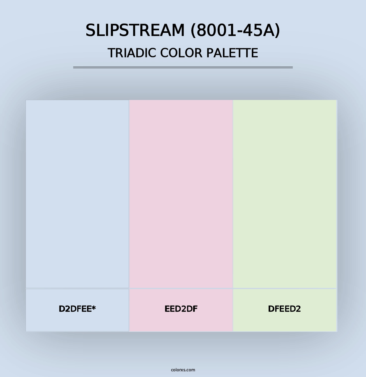 Slipstream (8001-45A) - Triadic Color Palette