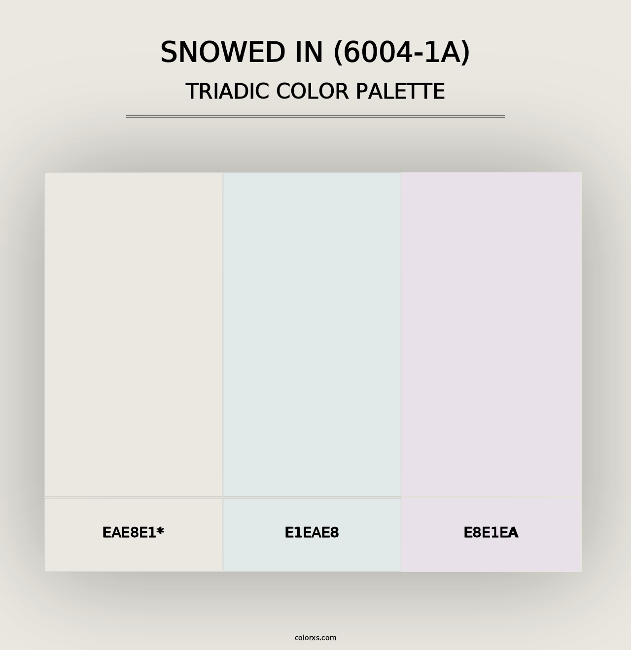 Snowed In (6004-1A) - Triadic Color Palette