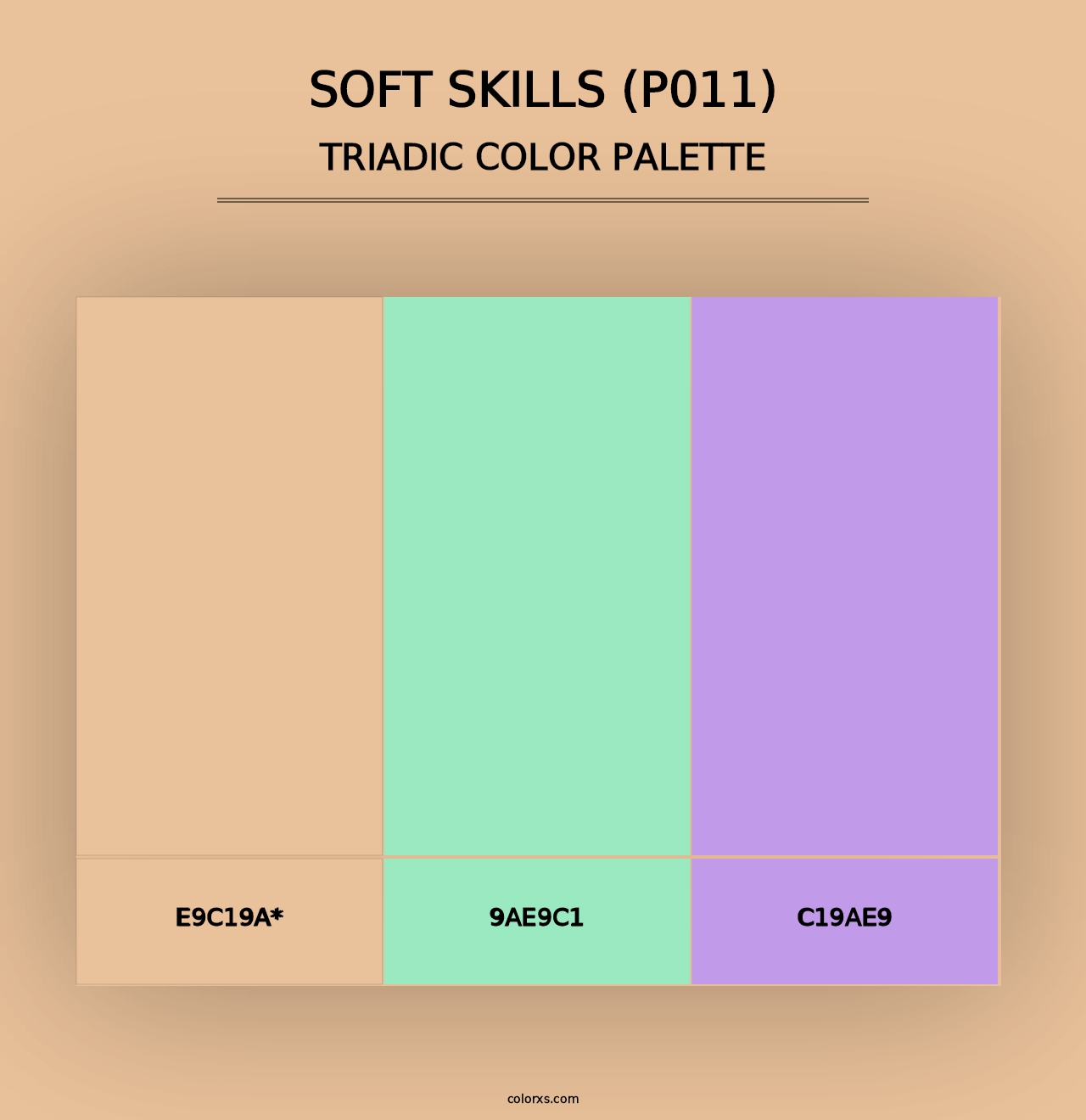 Soft Skills (P011) - Triadic Color Palette