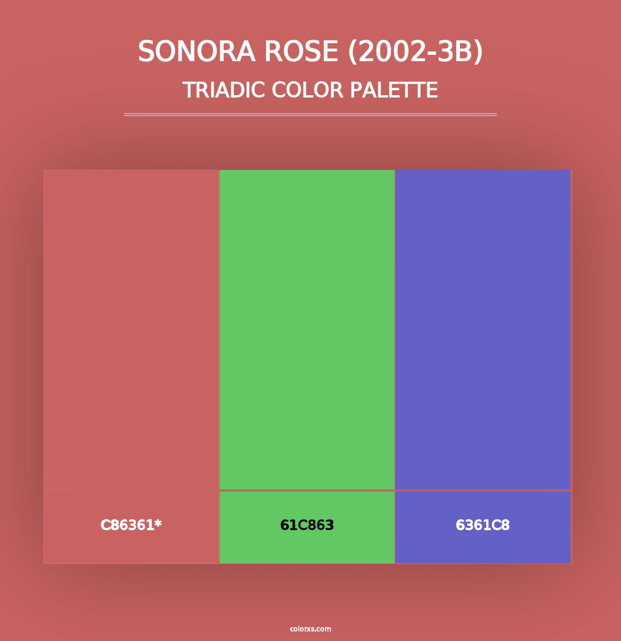 Sonora Rose (2002-3B) - Triadic Color Palette