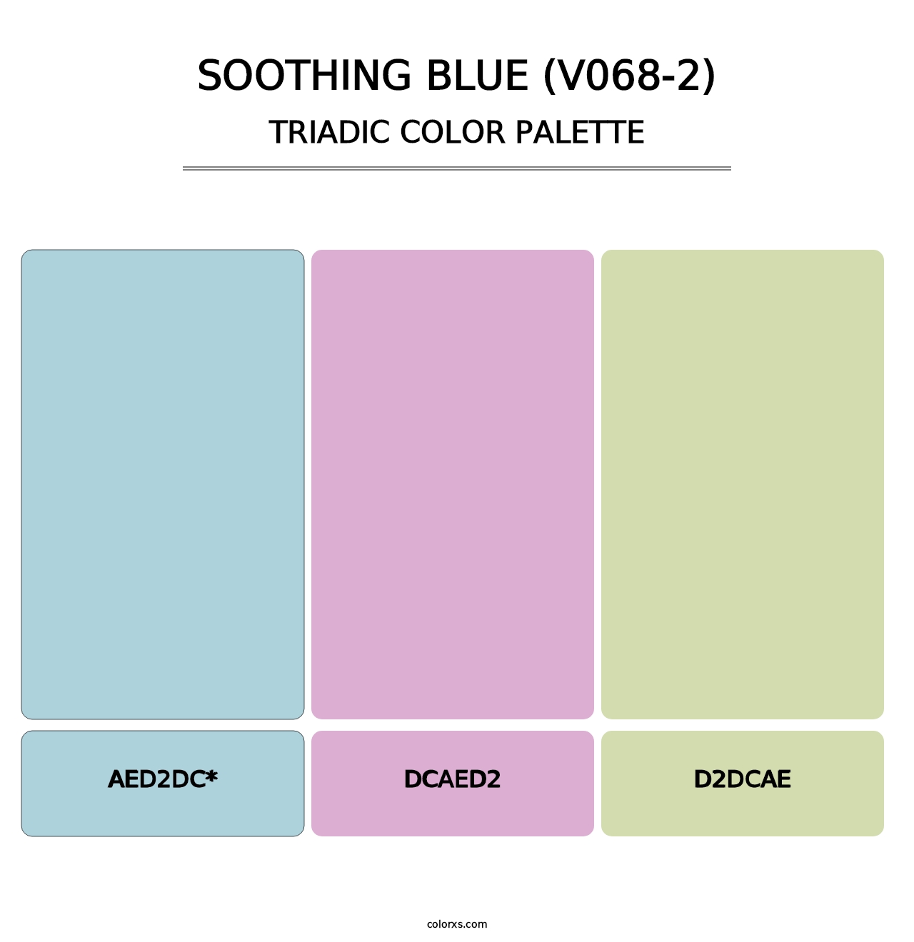 Soothing Blue (V068-2) - Triadic Color Palette