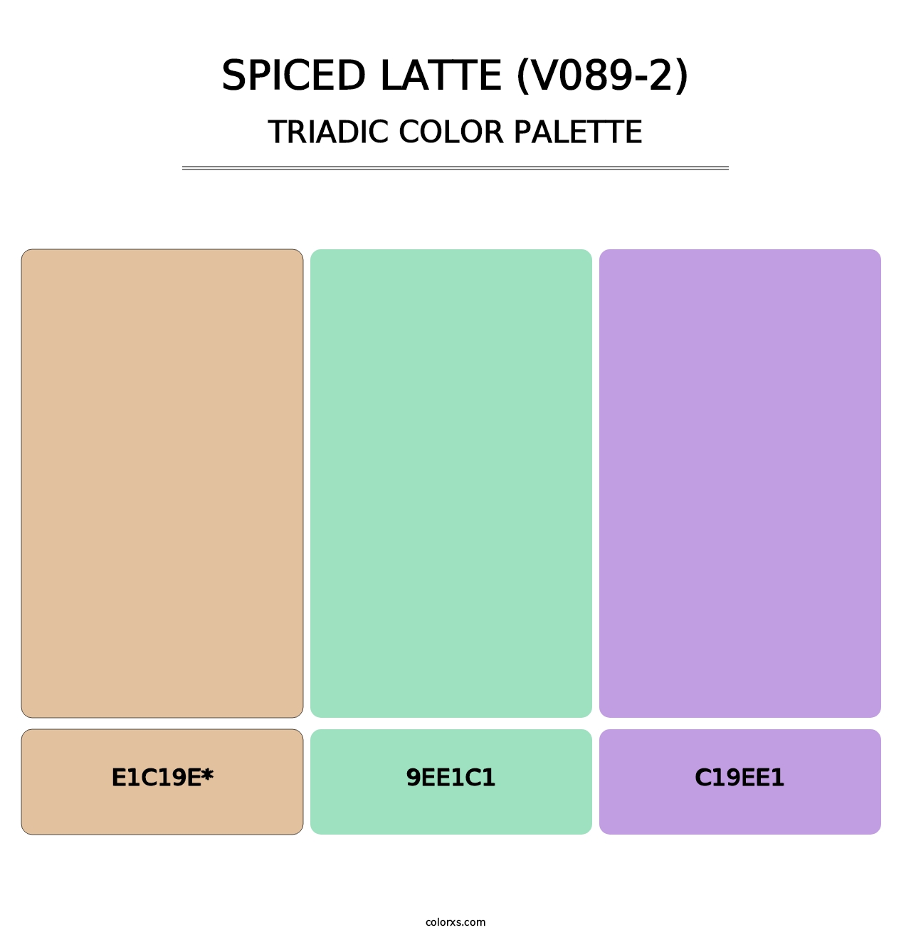 Spiced Latte (V089-2) - Triadic Color Palette