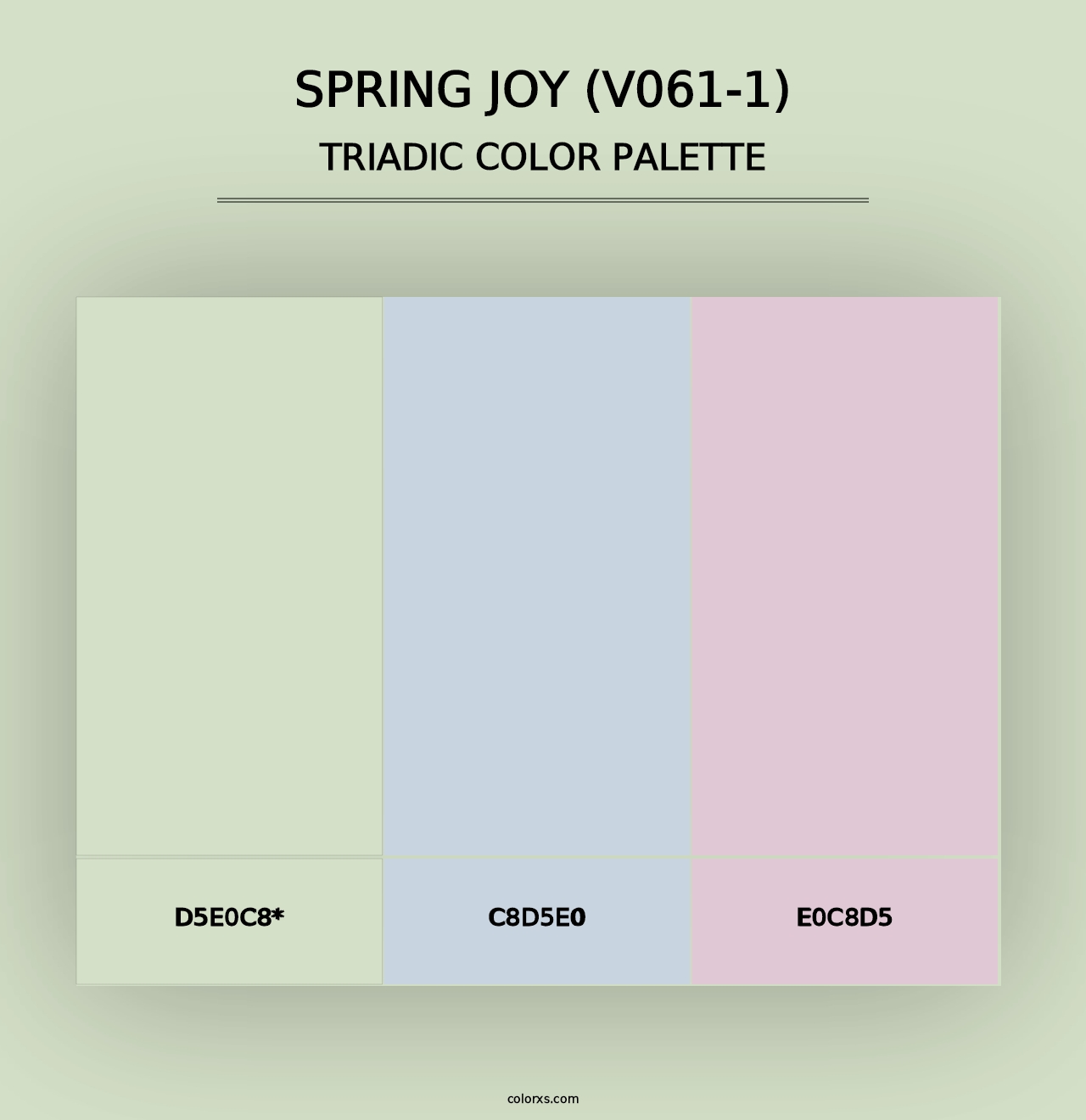 Spring Joy (V061-1) - Triadic Color Palette