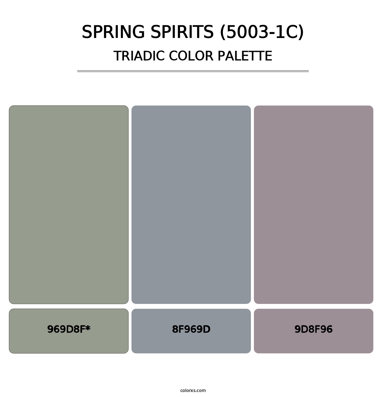 Spring Spirits (5003-1C) - Triadic Color Palette