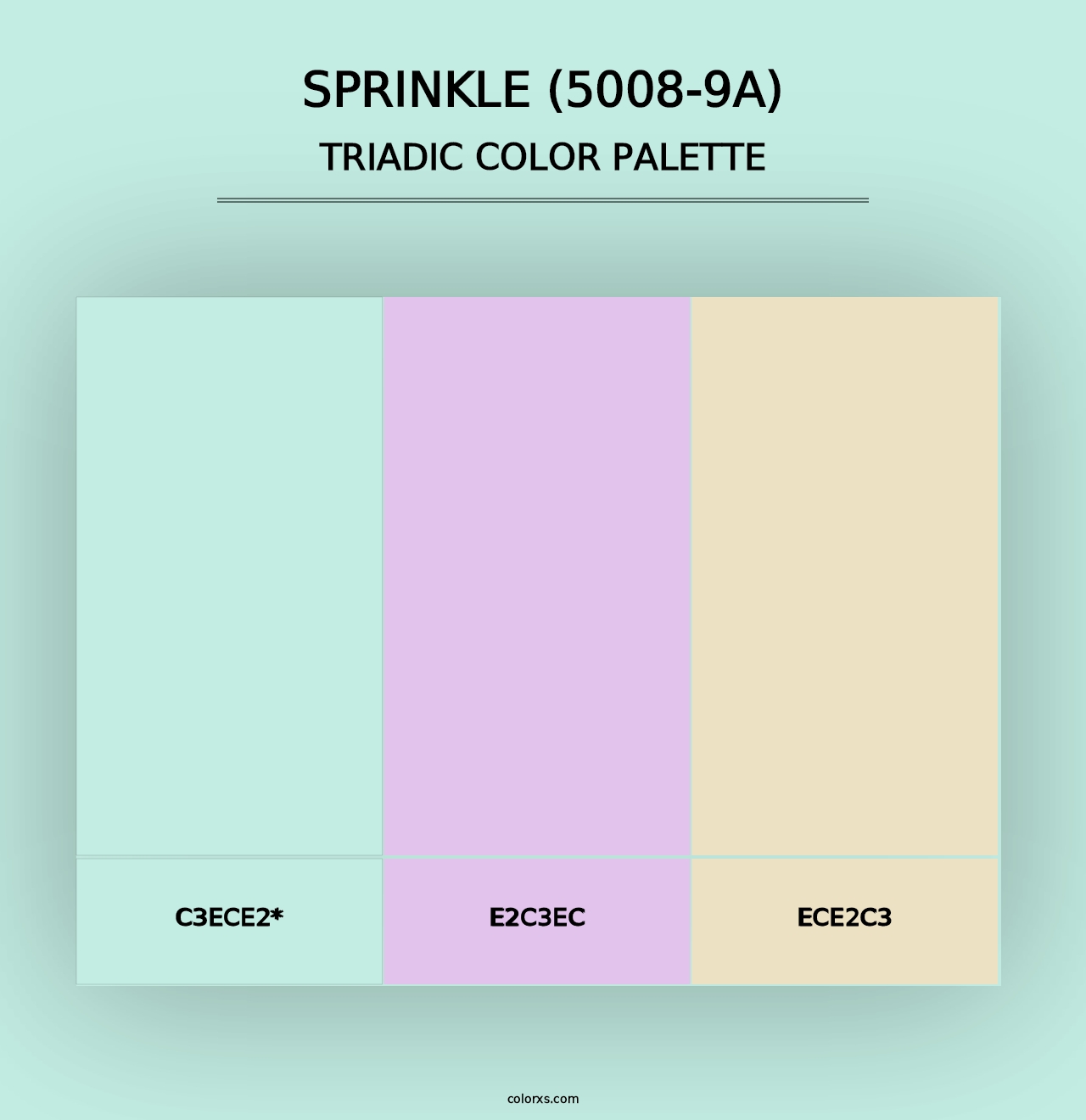 Sprinkle (5008-9A) - Triadic Color Palette