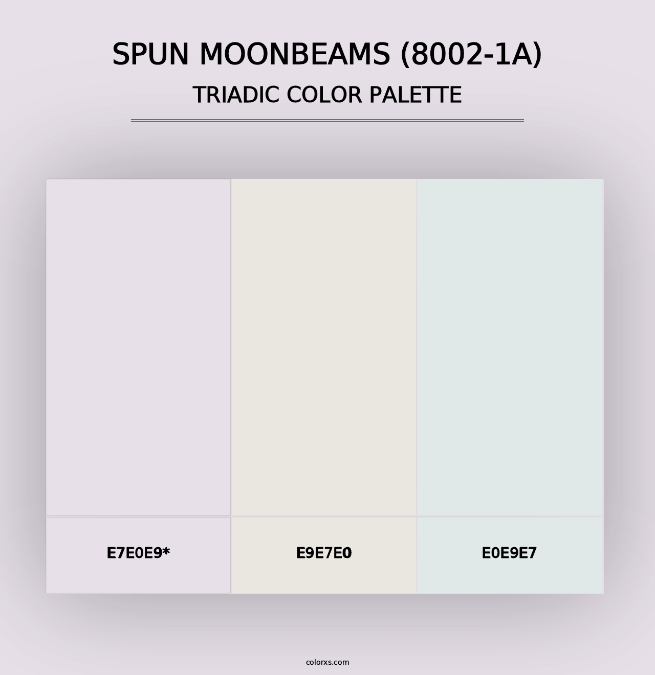 Spun Moonbeams (8002-1A) - Triadic Color Palette