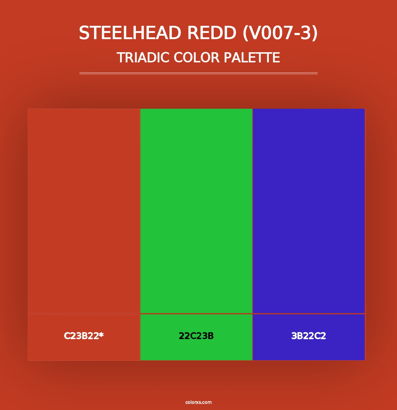 Steelhead Redd (V007-3) - Triadic Color Palette