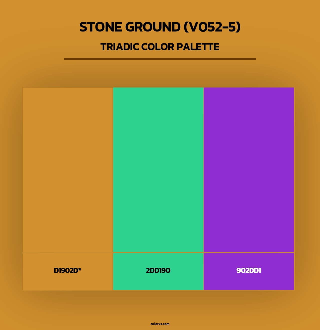 Stone Ground (V052-5) - Triadic Color Palette