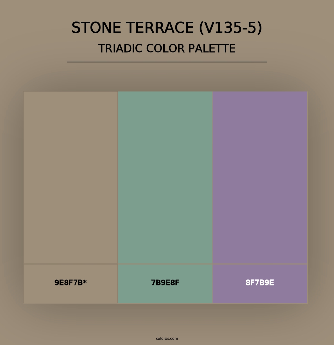 Stone Terrace (V135-5) - Triadic Color Palette