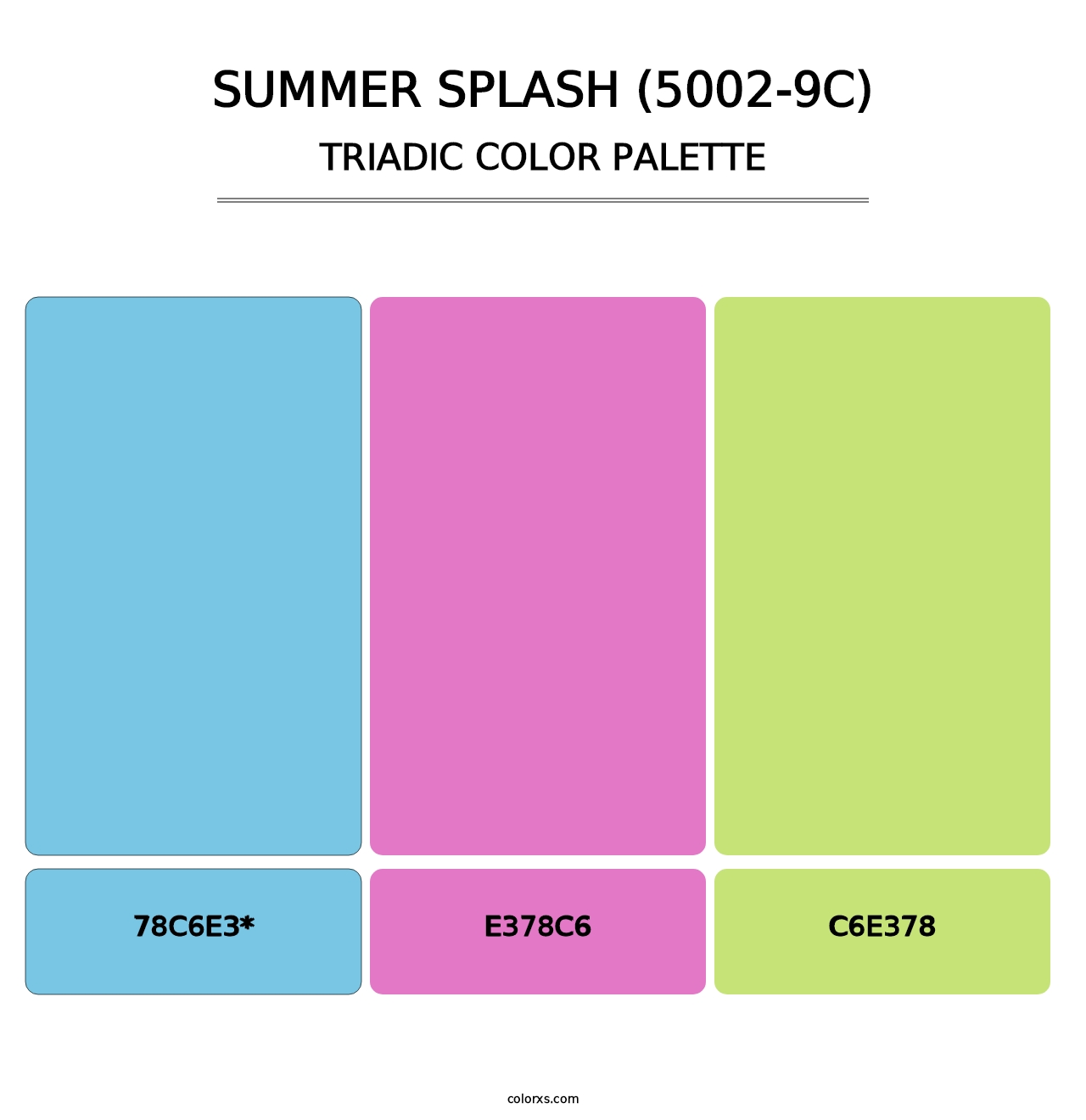 Summer Splash (5002-9C) - Triadic Color Palette