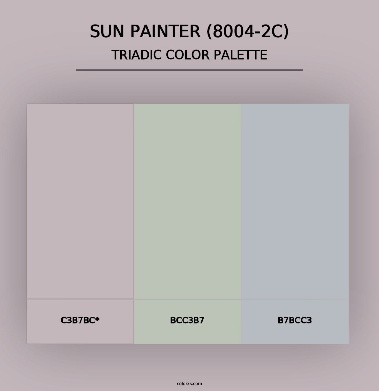 Sun Painter (8004-2C) - Triadic Color Palette