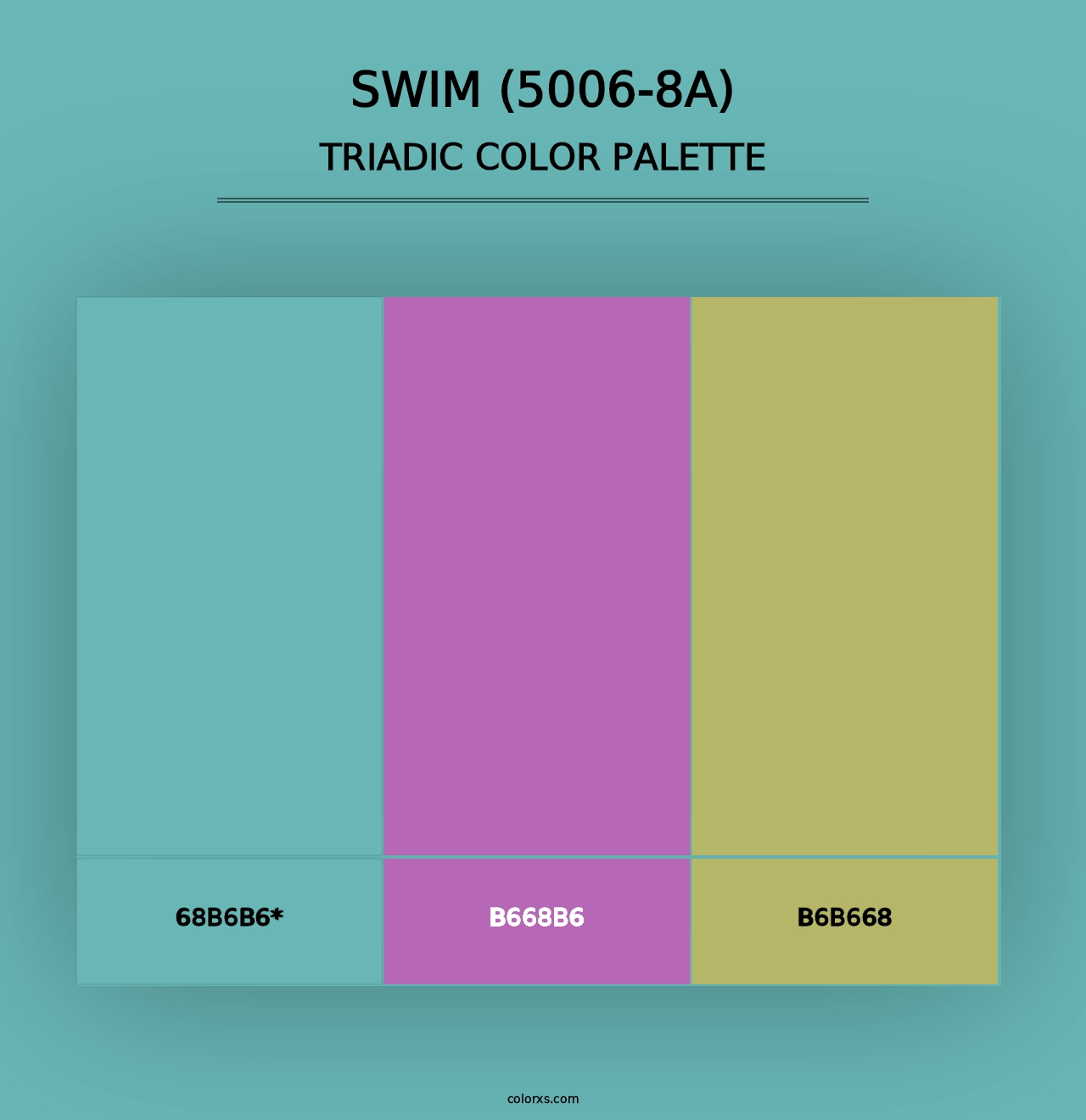 Swim (5006-8A) - Triadic Color Palette