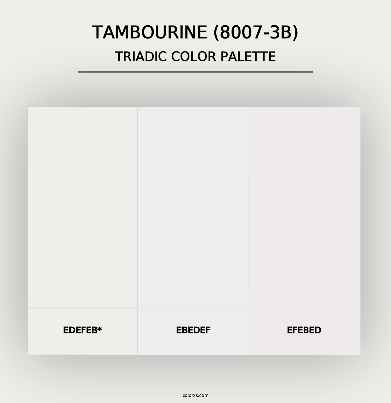 Tambourine (8007-3B) - Triadic Color Palette