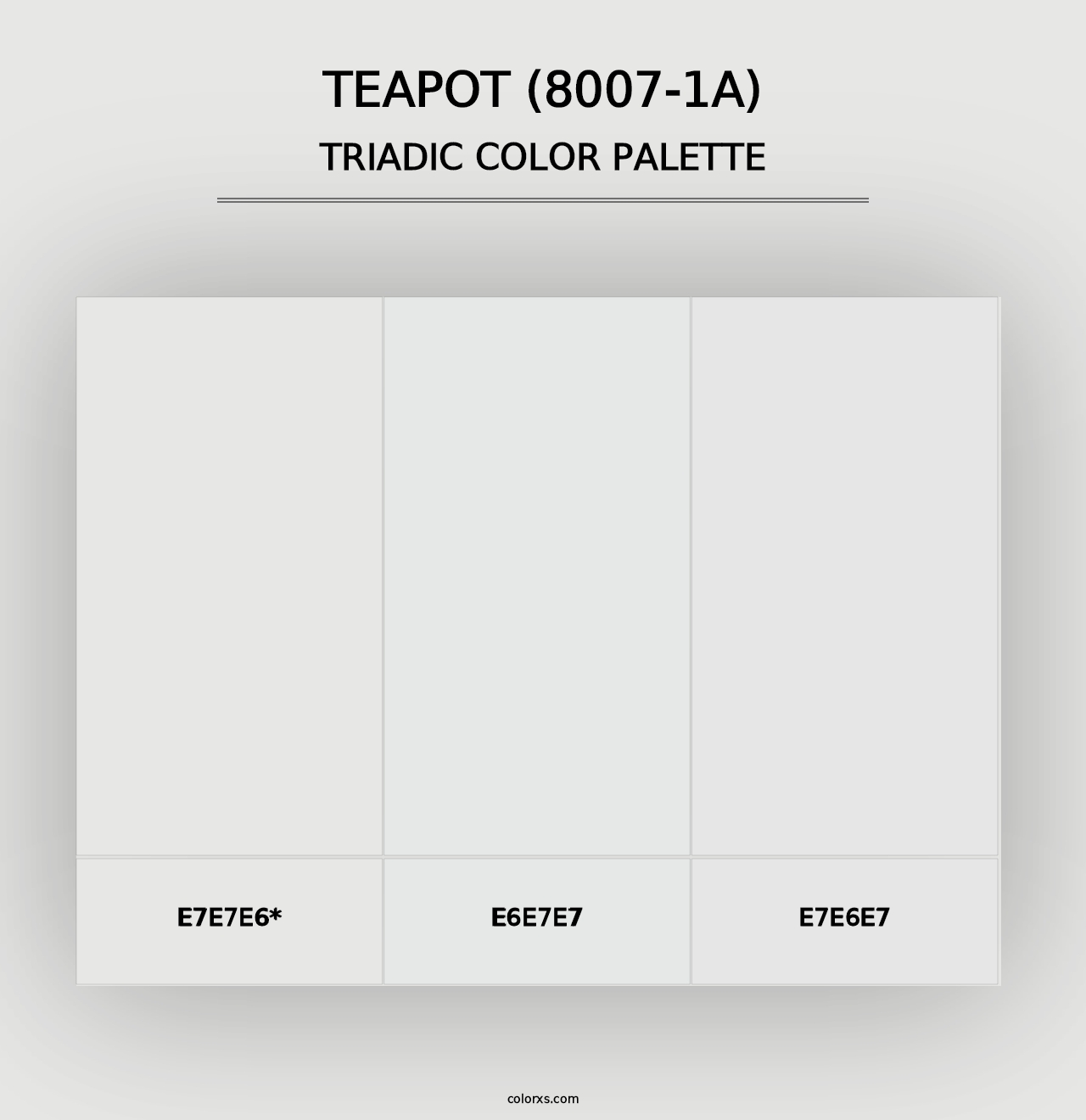 Teapot (8007-1A) - Triadic Color Palette