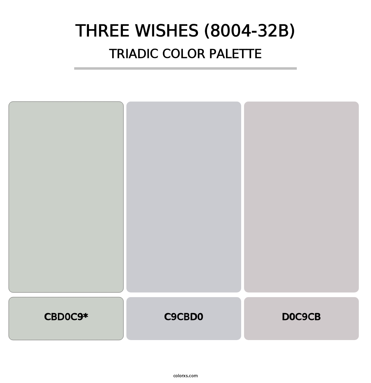 Three Wishes (8004-32B) - Triadic Color Palette