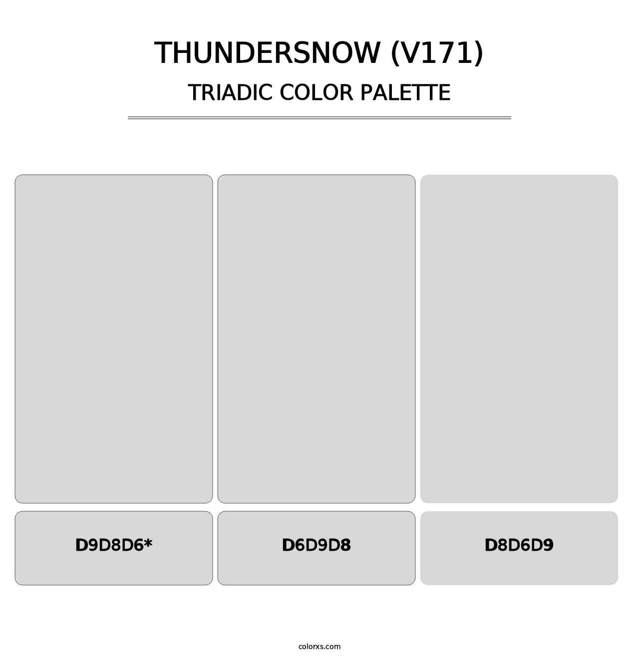 Thundersnow (V171) - Triadic Color Palette