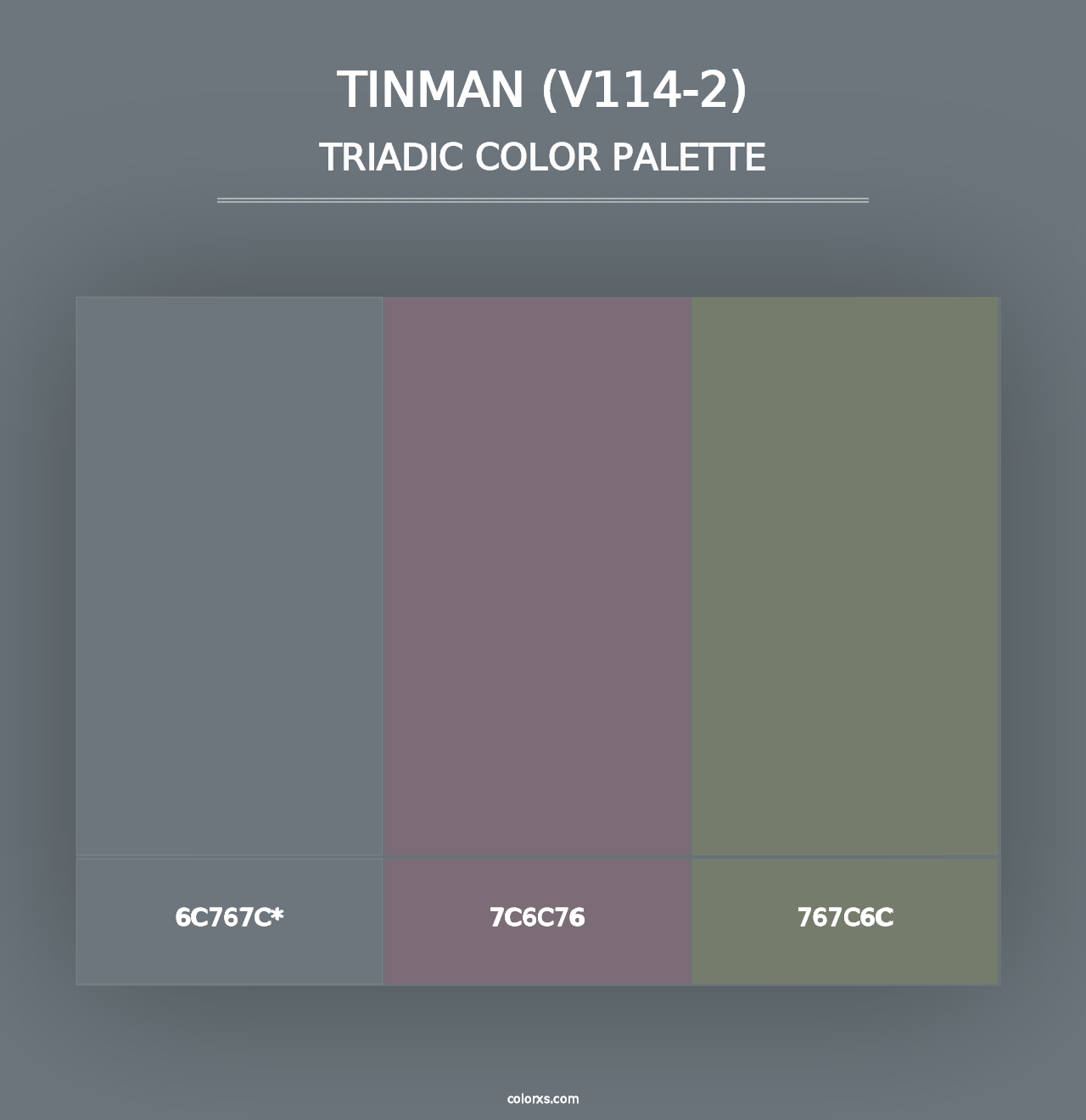 Tinman (V114-2) - Triadic Color Palette