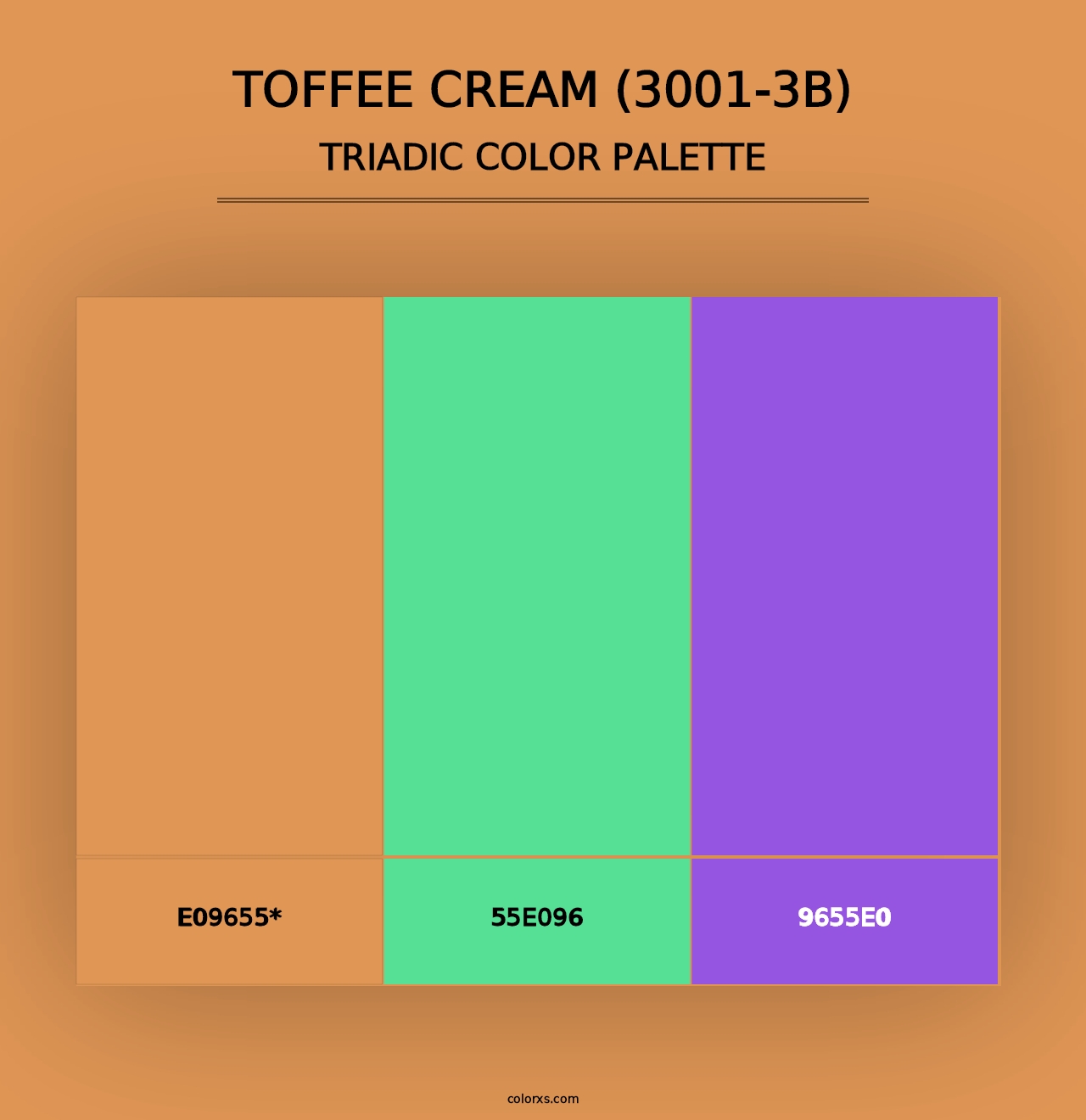 Toffee Cream (3001-3B) - Triadic Color Palette