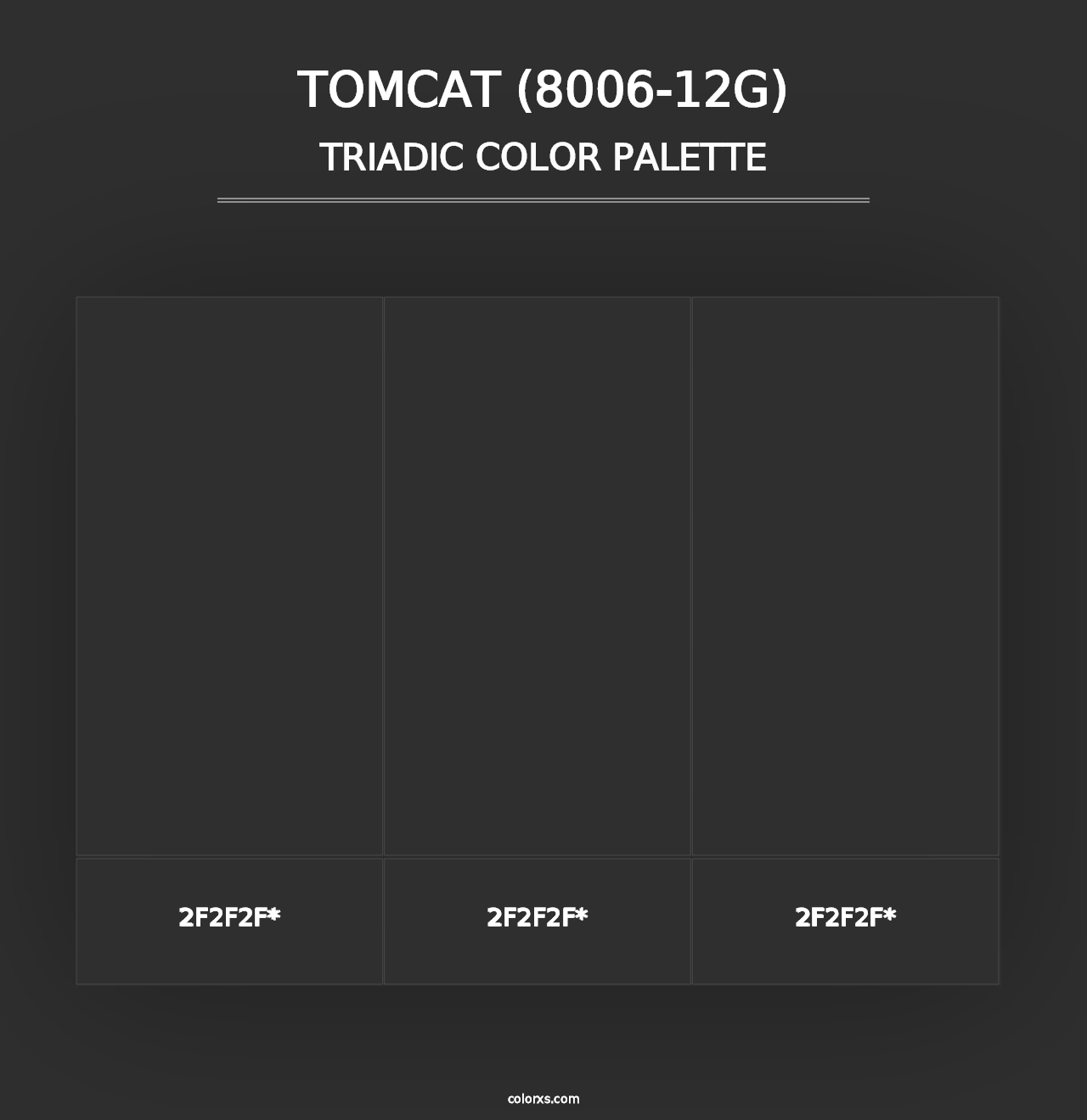 Tomcat (8006-12G) - Triadic Color Palette