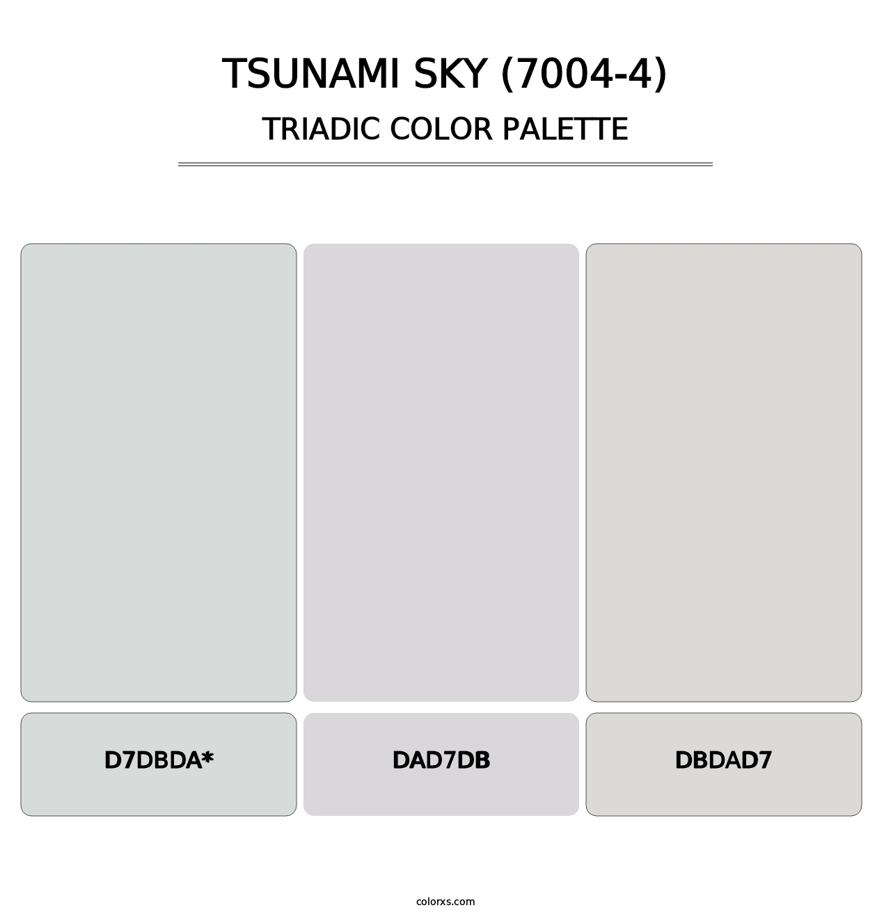 Tsunami Sky (7004-4) - Triadic Color Palette