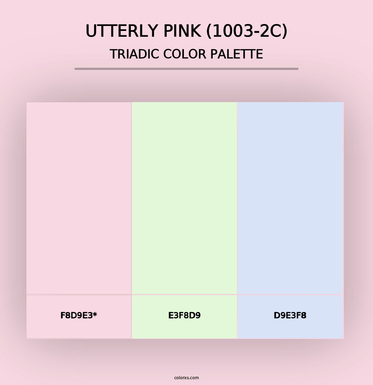 Utterly Pink (1003-2C) - Triadic Color Palette