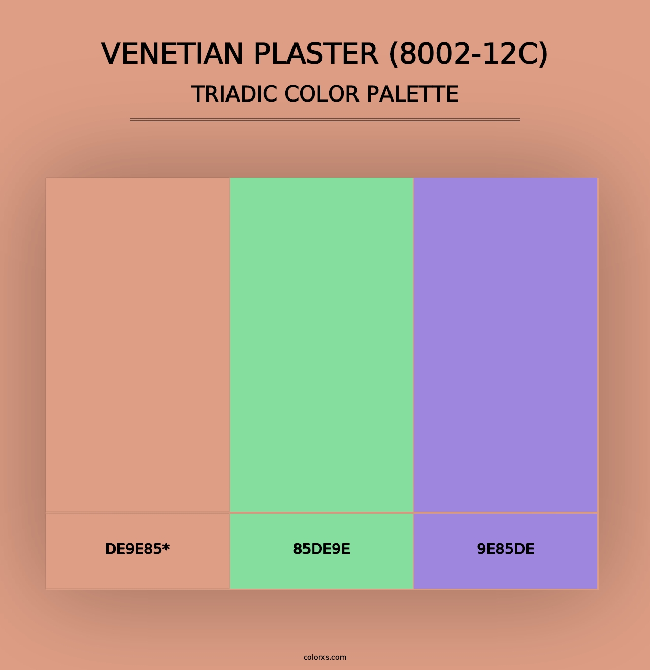 Venetian Plaster (8002-12C) - Triadic Color Palette