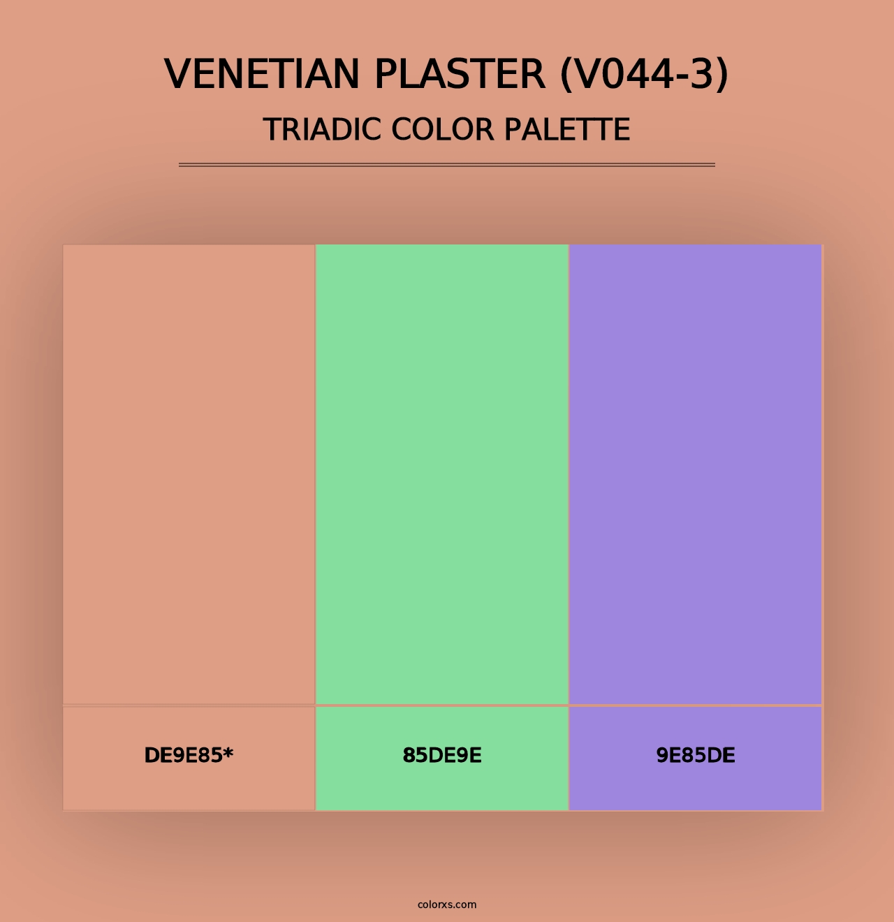 Venetian Plaster (V044-3) - Triadic Color Palette