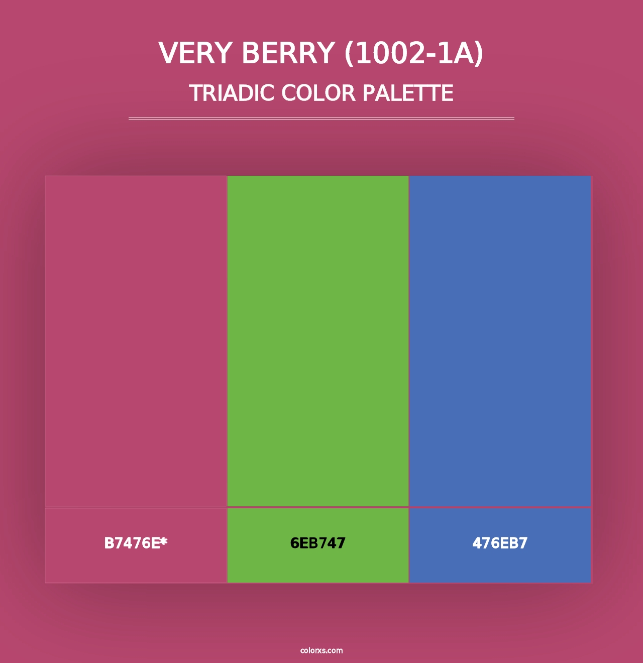 Very Berry (1002-1A) - Triadic Color Palette