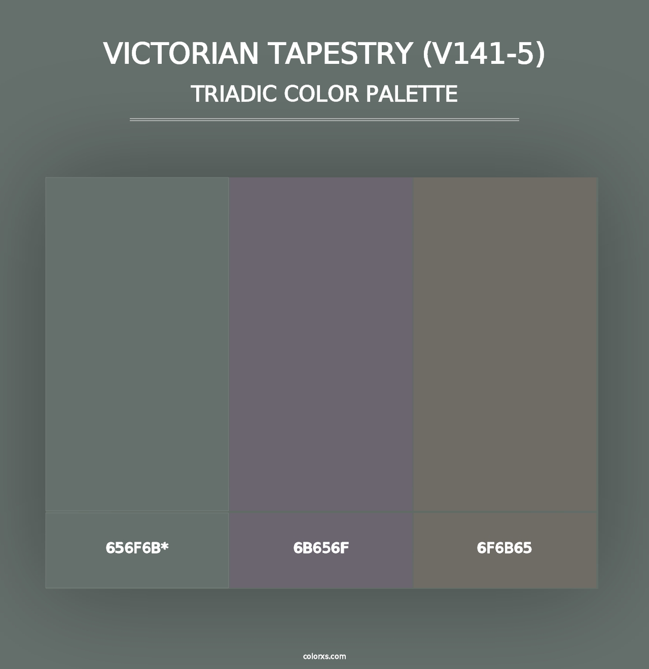 Victorian Tapestry (V141-5) - Triadic Color Palette