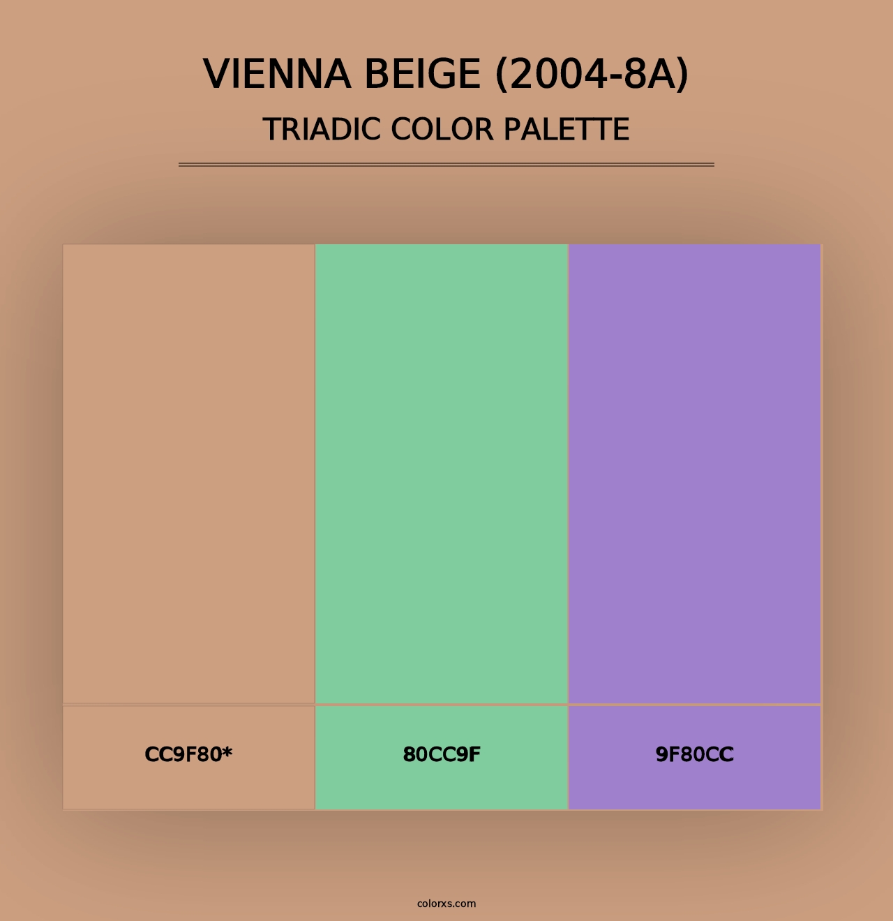 Vienna Beige (2004-8A) - Triadic Color Palette