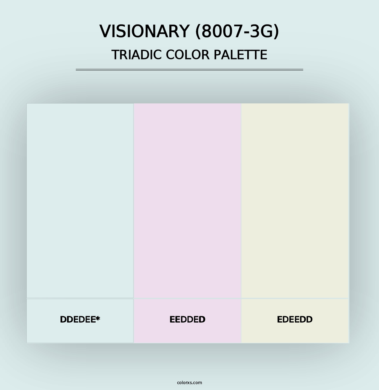 Visionary (8007-3G) - Triadic Color Palette